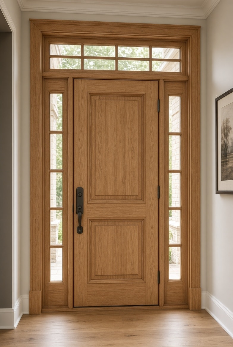 Custom hardwood door